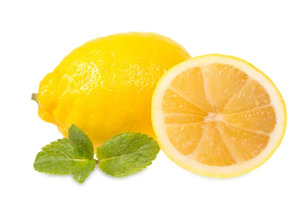 Limones frescos y menta — Foto de Stock