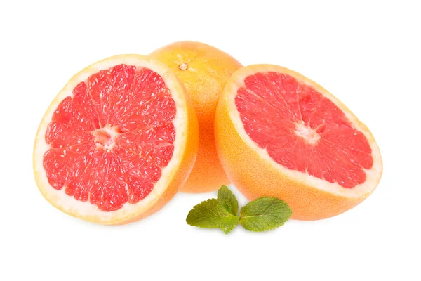 Fresh grapefruits and mint — Stock Photo, Image