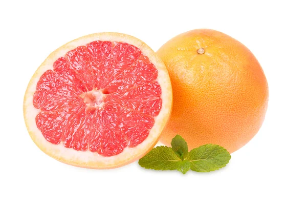 Fresh grapefruits and mint — Stock Photo, Image