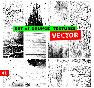 grunge textures kümesi