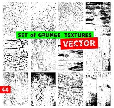 grunge textures kümesi