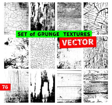 grunge textures kümesi