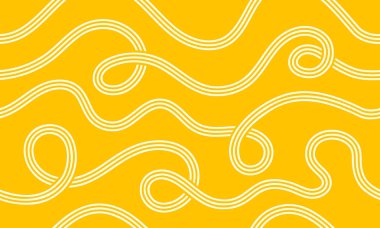 İtalyan eriştesi ve spagettisiyle kusursuz makarna kalıbı. Menü tasarımı için soyut gıda dokusu, restoran posterleri, mutfak dekorasyonu veya mutfak ambalajı. Vektör illüstrasyonu