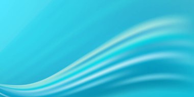 Yumuşak ışık dalgaları ve soyut desenleri olan mavi eğimli bir arka plan. Akan hatları olan modern bg tasarımı, teknoloji, tıbbi sunumlar ve iş afişleri için mükemmel. Vektör illüstrasyonu