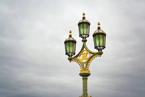 Lamp Westminster Bridge London — Stock Photo, Image