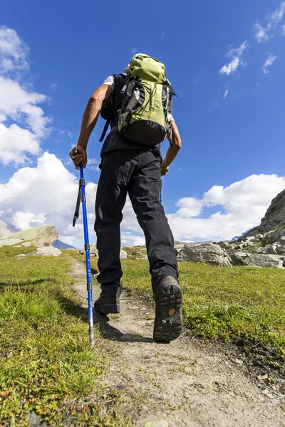 Trekking în Alpi — Fotografie, imagine de stoc