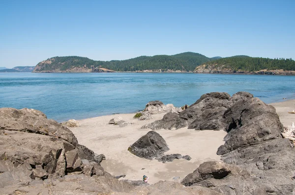 Whitbey island, Washington state, Deception pass, wybrzeże — Zdjęcie stockowe