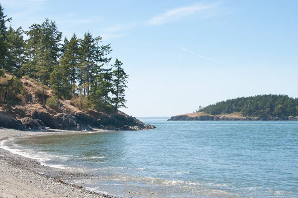 Whitbey Island, Washington State, Täuschungspass, Küste — Stockfoto