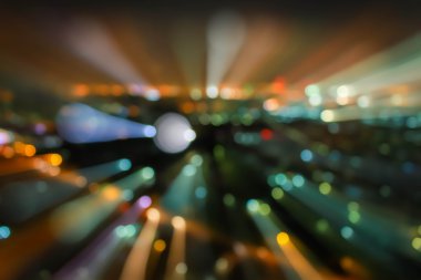 Boken etkisi, boken ile şehir arka plan bulanık. arka plan bulanıklık