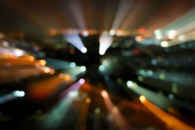 Boken etkisi, boken ile şehir arka plan bulanık. arka plan bulanıklık