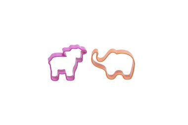 Kesme kurabiye için formlar. İzole.