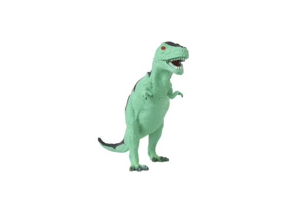 Játék zöld dinoszaurusz, a Tyrannosaurus. — Stock Fotó