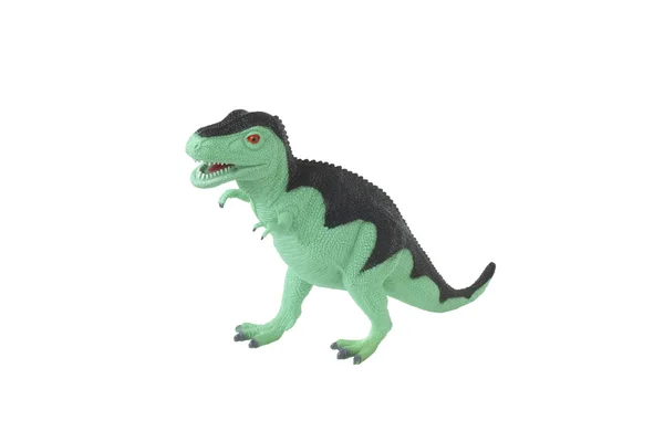 Oyuncak yeşil dinozor Tyrannosaurus. 