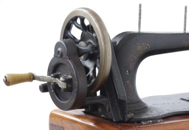 Antika dikiş makinesi.