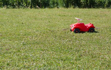 Oyuncak araba'nın bahçesinde.