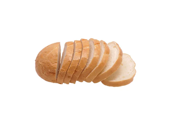 Plátky bochník chleba. — Stock fotografie