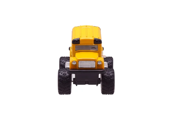 Carro de brinquedo amarelo . — Fotografia de Stock