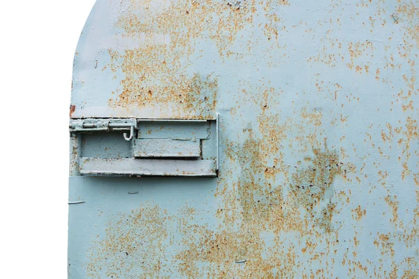 O parafuso na velha porta de ferro . — Fotografia de Stock