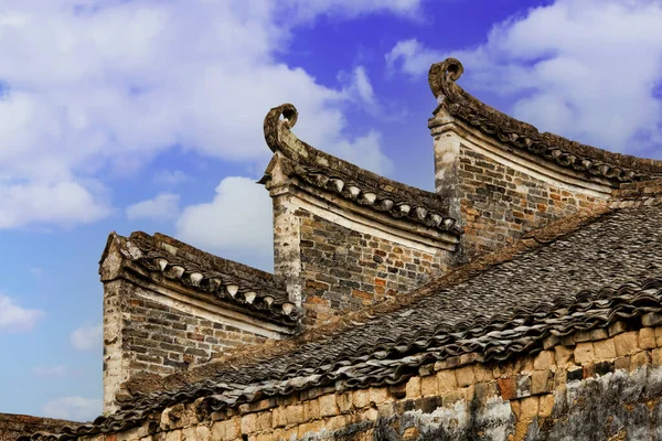 Krásná Architektura Starověké Vesnice Jiangtou Autonomní Oblasti Guangxi Zhuang Čína — Stock fotografie