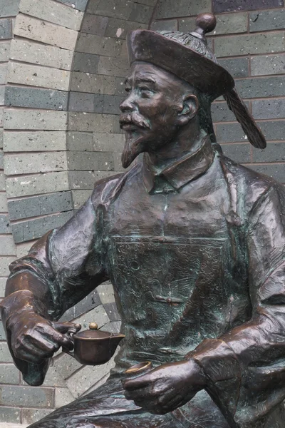 Бронзовые статуи в городе Гуйлинь Китай рассказывает историю Гуйлиня . — стоковое фото