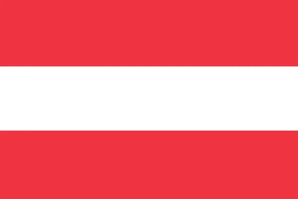 The official flag of  Austria in both sze and color, — Stockvector