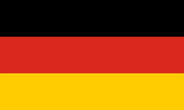 The official flag of Germany in both sze and color, Also known as Bundesflagge und Handelsflagge — Stockový vektor