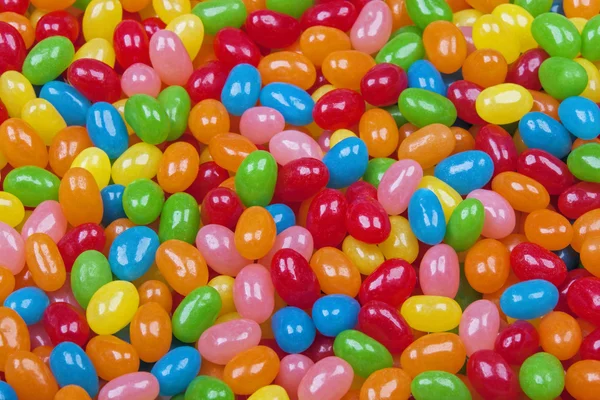 Närbild bakgrund av läckra Jelly Bean godis — Stockfoto
