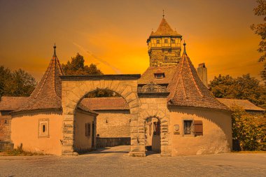 Rothenburg ob der Tauber güzel, eski bir kasaba.
