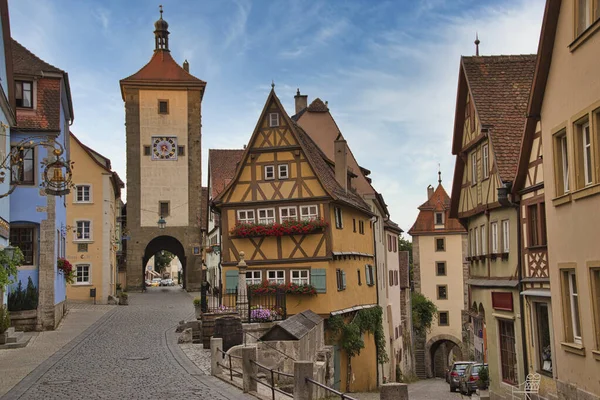 Rothenburg Der Tauber Krásné Staré Malé Město — Stock fotografie