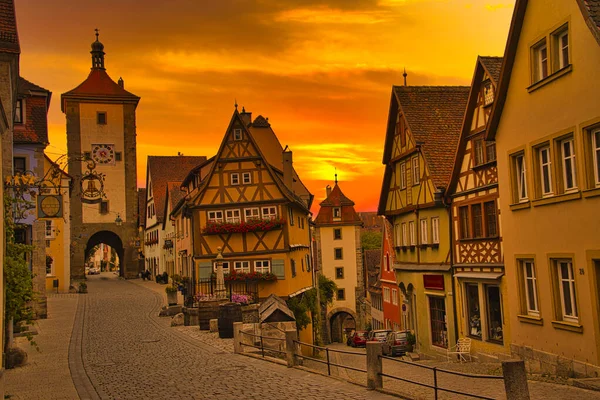 Rothenburg Der Tauber Beautiful Old Small Town — Stock Photo, Image