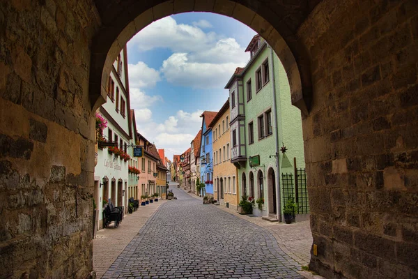 Rothenburg Der Tauber Krásné Staré Malé Město — Stock fotografie