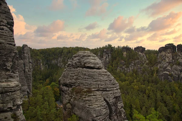 Die Sächsische Schweiz Ist Ein Einzigartiges Naturwunder Deutschland — Stockfoto