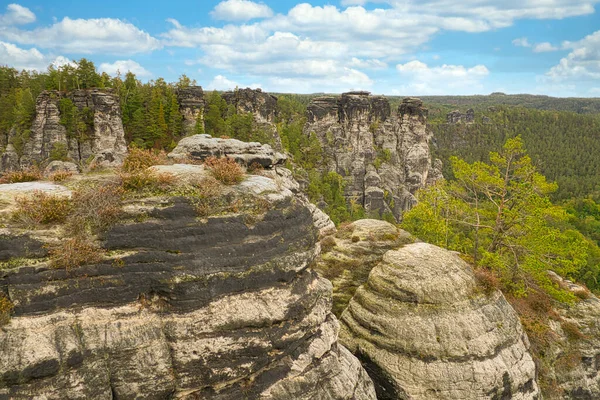 Die Sächsische Schweiz Ist Ein Einzigartiges Naturwunder Deutschland — Stockfoto