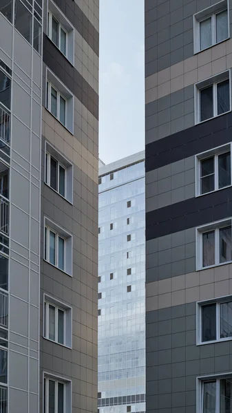 Facade High Rise Modern Building Bottom — Stock Photo, Image