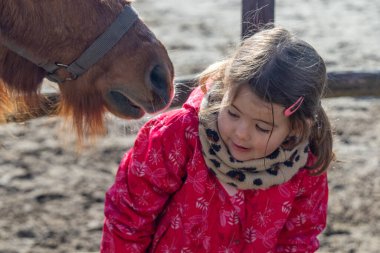 Soğuk Hava 'da Genç Kız Midilliyle Kaynaşıyor