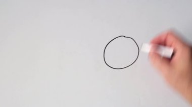 Genişleme oklarının merkez noktadan Whiteboard canlandırması