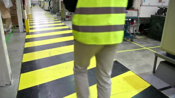 Sicurezza industriale in una fabbrica — Video Stock