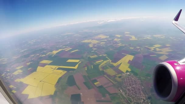 Utasszállító repülőgép repülés közben — Stock videók
