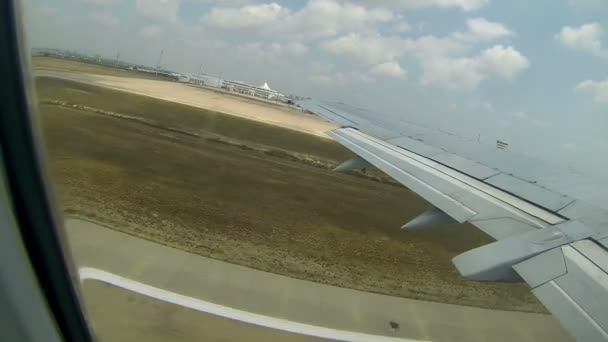 Passengers aircraft takes off — Stock Video