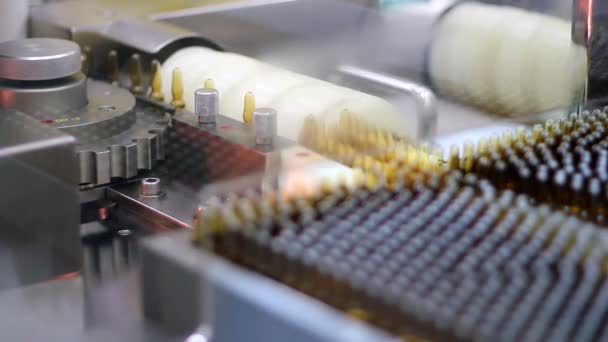 Vaccine Manufacturing in Pharmaceutical Plant — Stock Video