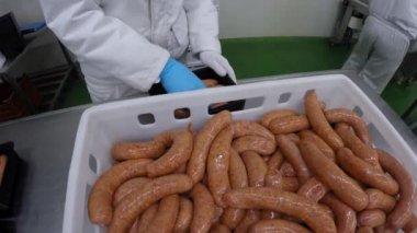 Çiğ sosis et işleme fabrikası
