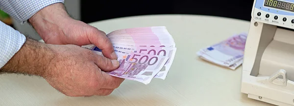 Billetes bancarios de 500 euros — Foto de Stock