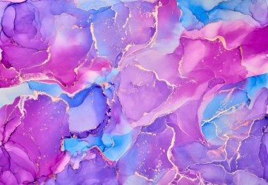 Alkol mürekkebi renkleri saydam. Soyut çok renkli mermer desen arkaplanı. Tasarım kağıdı, duvar kağıdı. Akrilik boyaları karıştırıyorum. Modern akışkan sanat. Alkol Mürekkebi Deseni