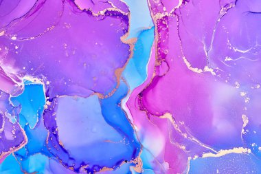 Alkol mürekkebi renkleri saydam. Soyut çok renkli mermer desen arkaplanı. Tasarım kağıdı, duvar kağıdı. Akrilik boyaları karıştırıyorum. Modern akışkan sanat. Alkol Mürekkebi Deseni