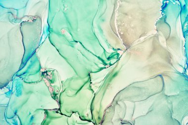 Alkol mürekkebi renkleri saydam. Soyut çok renkli mermer desen arkaplanı. Tasarım kağıdı, duvar kağıdı. Akrilik boyaları karıştırıyorum. Modern akışkan sanat. Alkol Mürekkebi Deseni