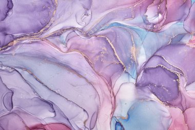 Alkol mürekkebi renkleri saydam. Soyut çok renkli mermer desen arkaplanı. Tasarım kağıdı, duvar kağıdı. Akrilik boyaları karıştırıyorum. Modern akışkan sanat. Alkol Mürekkebi Deseni