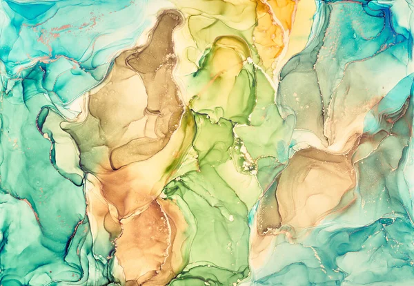 Alcohol Ink Colors Translucent Abstract Multicolored Marble Texture Background Design — Stock Photo, Image