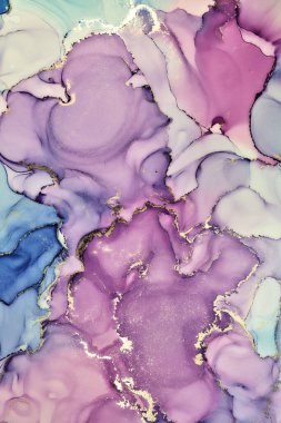 Alkol mürekkebi tekniğinde doğal lüks, soyut, akışkan sanat resimleri. Şefkatli ve rüya gibi duvar kağıtları. Renklerin karışımı şeffaf dalgalar ve altın girdaplar yaratır. Posterler ve diğer basılı materyaller için