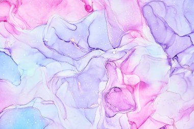 Alkol mürekkebi tekniğinde doğal lüks, soyut, akışkan sanat resimleri. Şefkatli ve rüya gibi duvar kağıtları. Renklerin karışımı şeffaf dalgalar ve altın girdaplar yaratır. Posterler ve diğer basılı materyaller için.