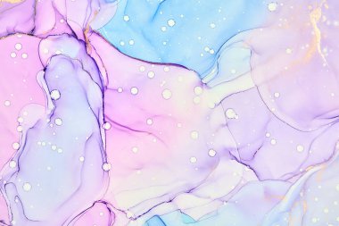 Alkol mürekkebi tekniğinde doğal lüks, soyut, akışkan sanat resimleri. Şefkatli ve rüya gibi duvar kağıtları. Renklerin karışımı şeffaf dalgalar ve altın girdaplar yaratır. Posterler ve diğer basılı materyaller için.